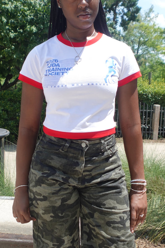 USA Training Society Cropped Tee